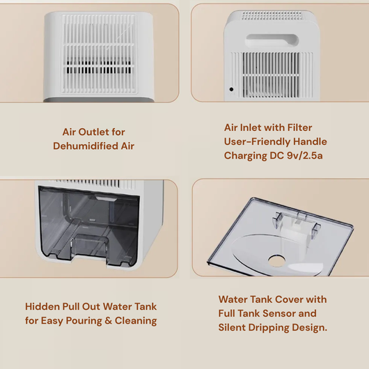 Smart Home Dehumidifier for Bedroom, Bathroom, Living Room & Office | NOREN LIVING™